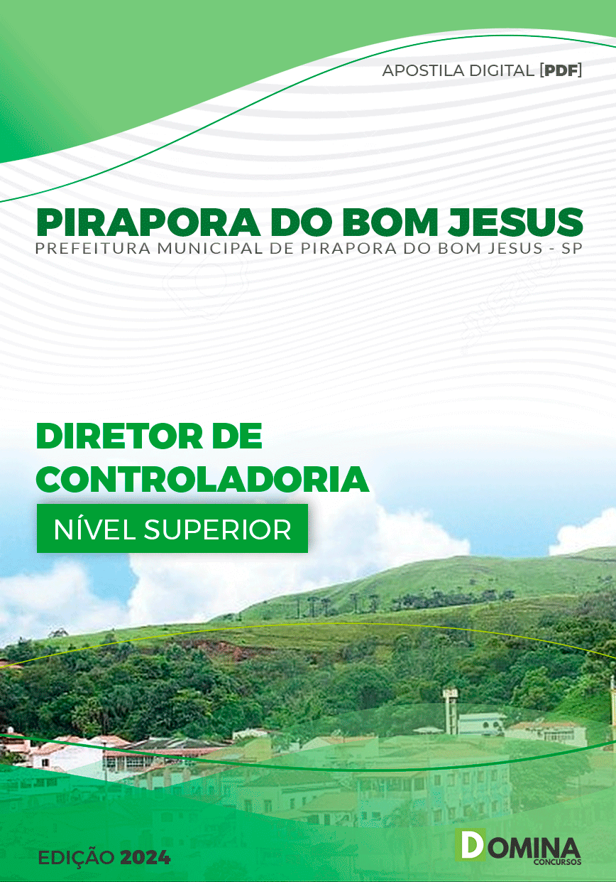 Apostila Pref Pirapora do Bom Jesus SP 2024 Diretor Controladoria