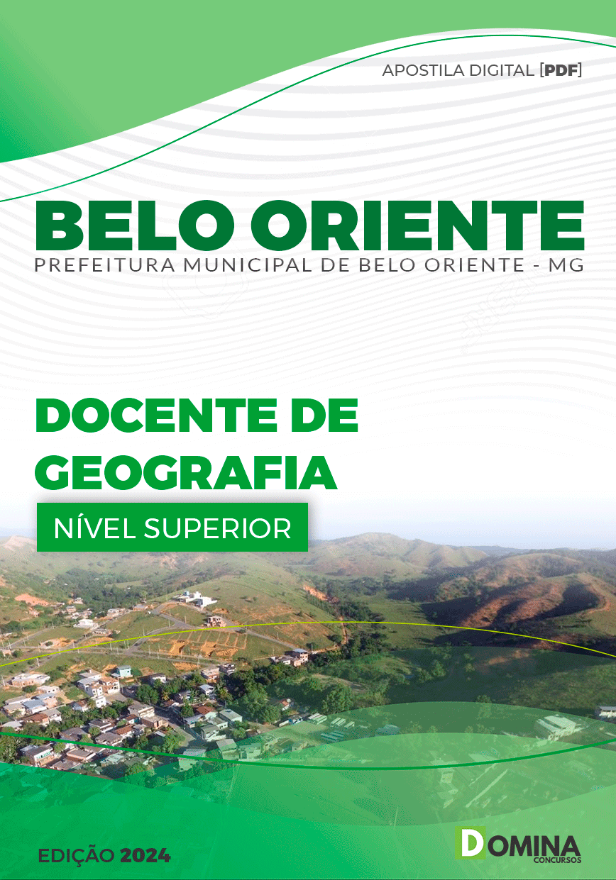 Apostila Pref Belo Oriente MG 2024 Docente Geografia