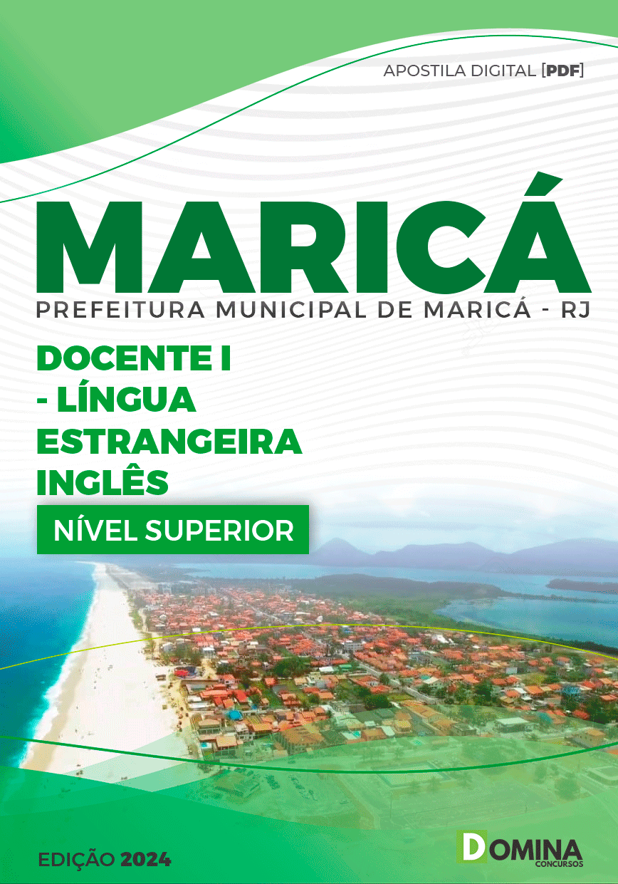Apostila Pref Maricá RJ 2024 Docente I Língua Inglesa