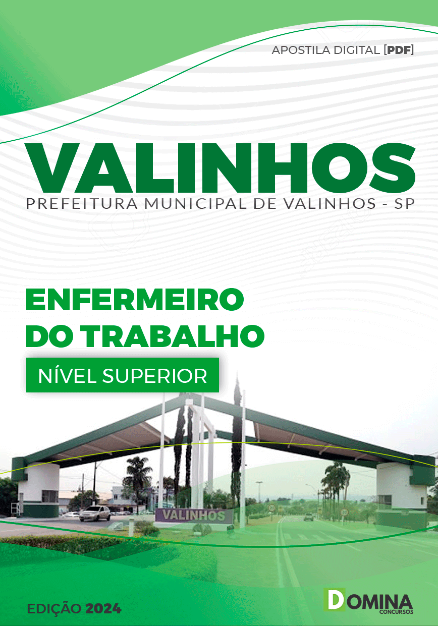 Apostila Pref Valinhos SP 2024 Enfermeiro do Trabalho