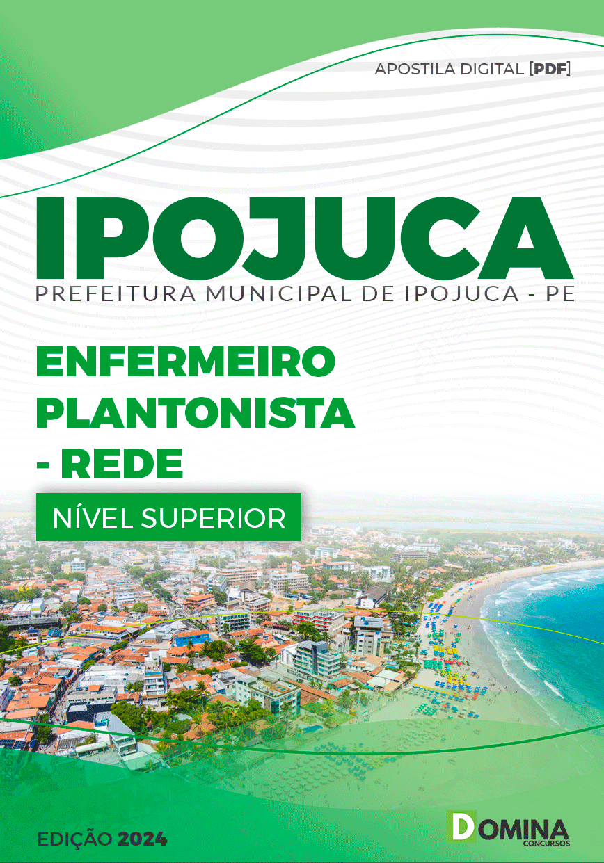 Apostila Pref Ipojuca PE 2024 Enfermeiro Plantonista Rede