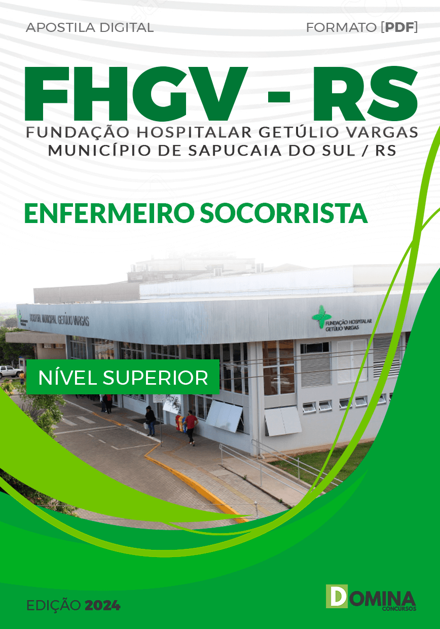 Apostila Concurso FHGV RS 2024 Enfermeiro Socorrista