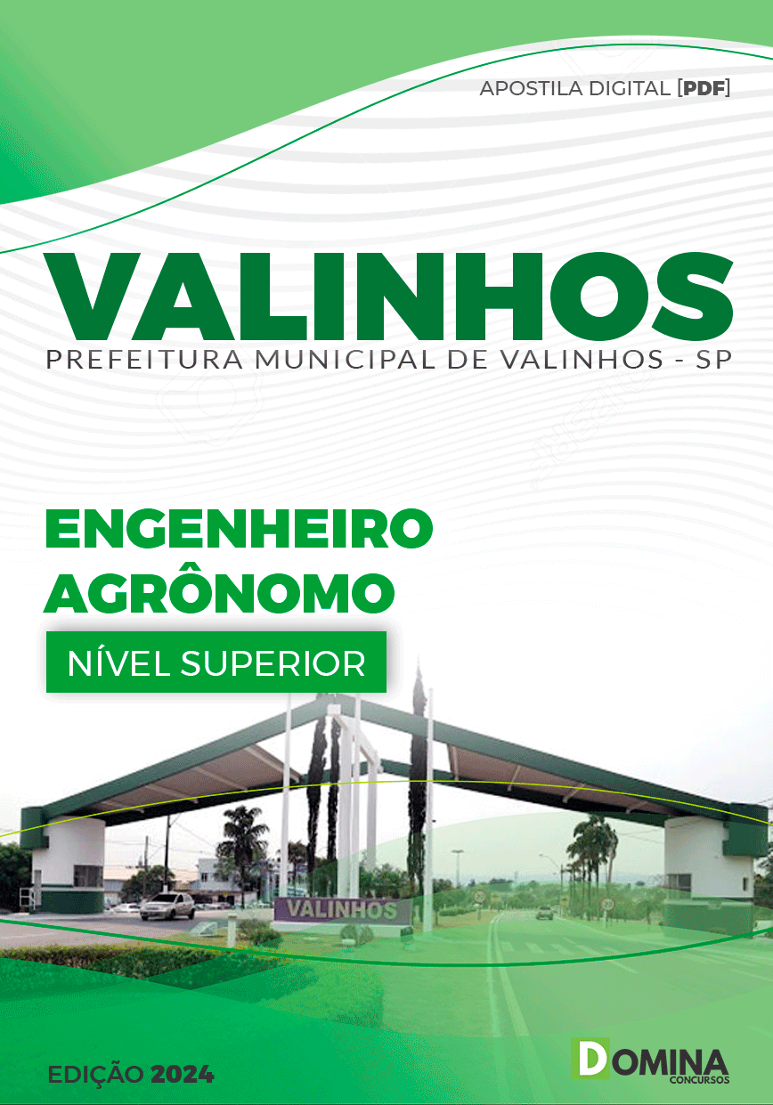 Apostila Pref Valinhos SP 2024 Engenheiro Agrônomo