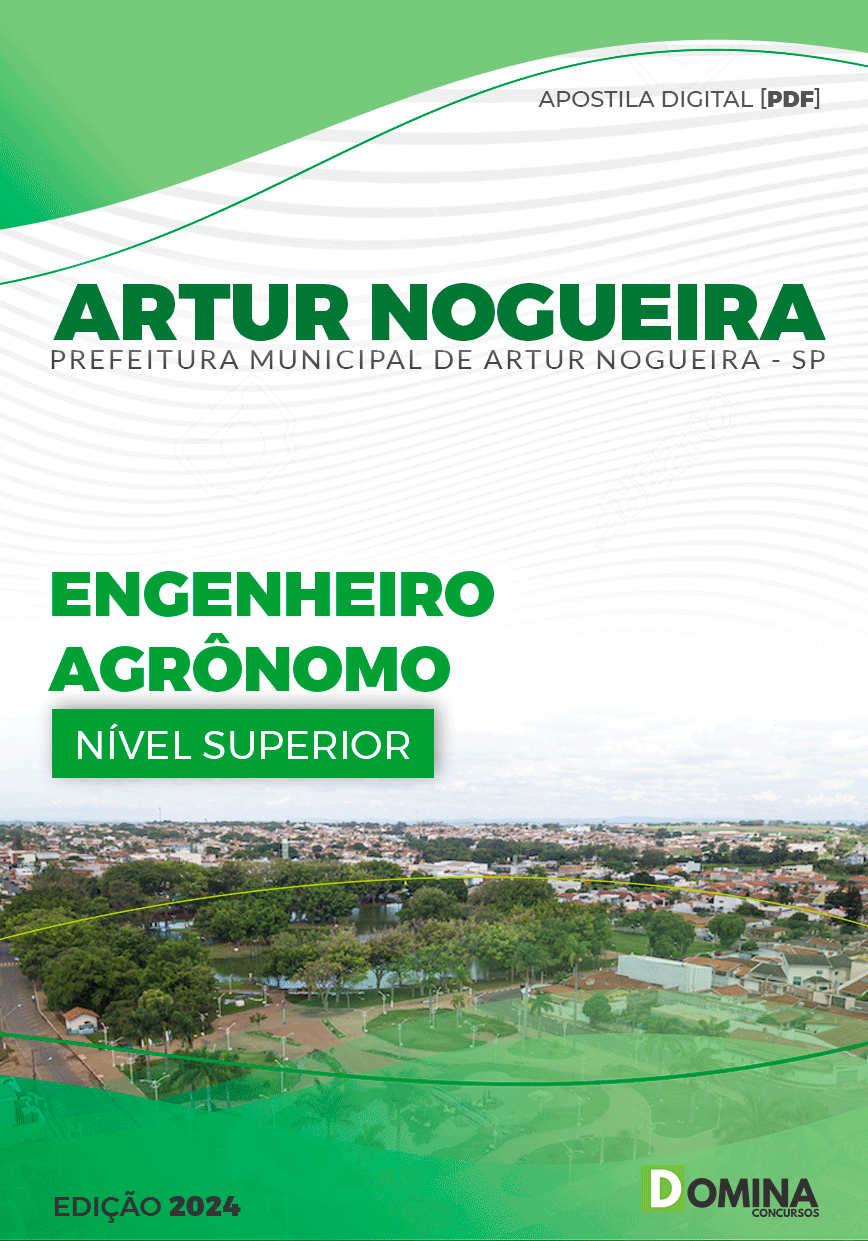 Apostila Pref Artur Nogueira SP 2024 Engenheiro Agrônomo