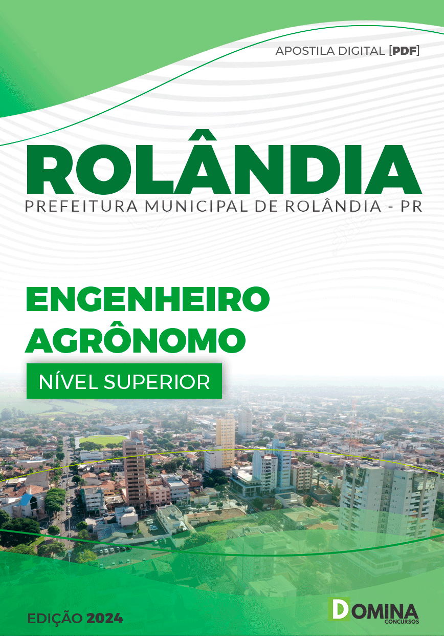 Apostila Pref Rolândia PR 2024 Engenheiro Agrônomo