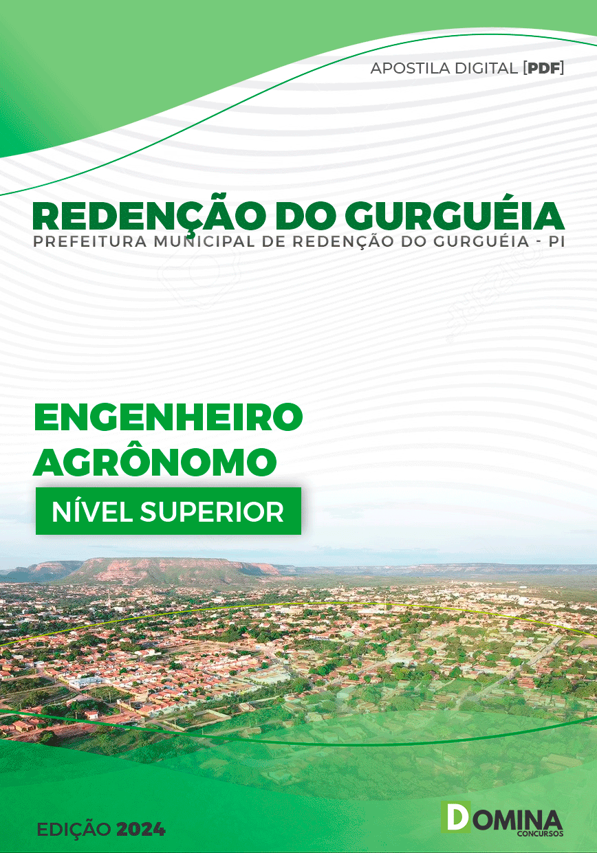 Apostila Pref Redenção do Gurguéia PI 2024 Engenheiro Agrônomo