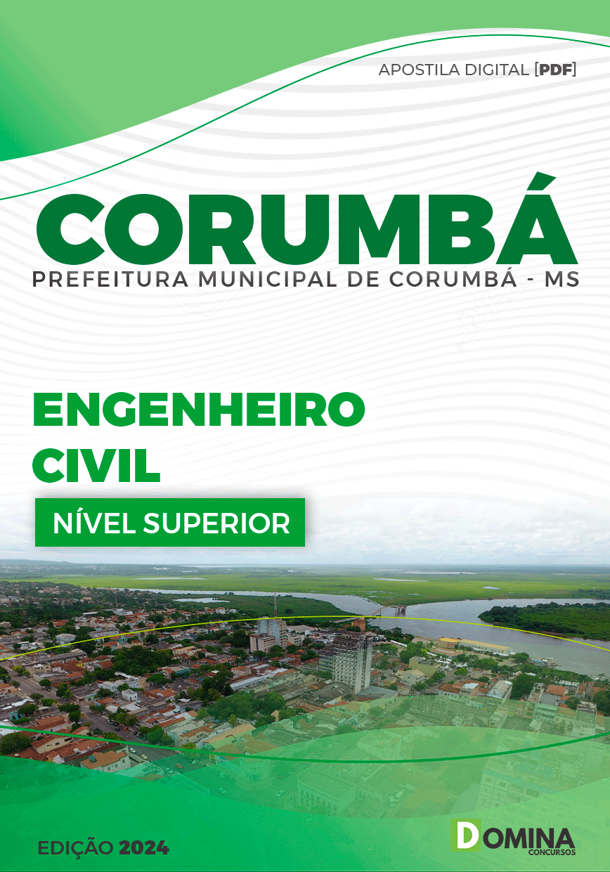 Apostila Pref Corumbá MS 2024 Engenheiro Civil
