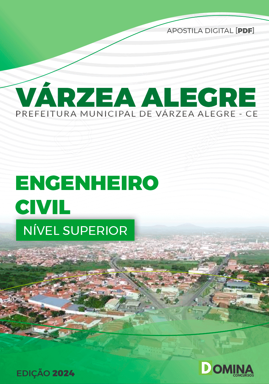 Apostila Pref Várzea Alegre CE 2024 Engenheiro Civil