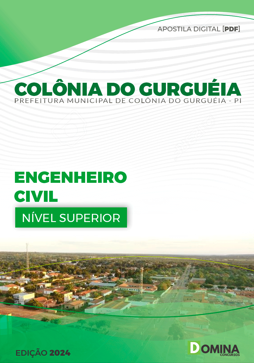 Apostila Pref Colônia Do Gurguéia PI 2024 Engenheiro Civil
