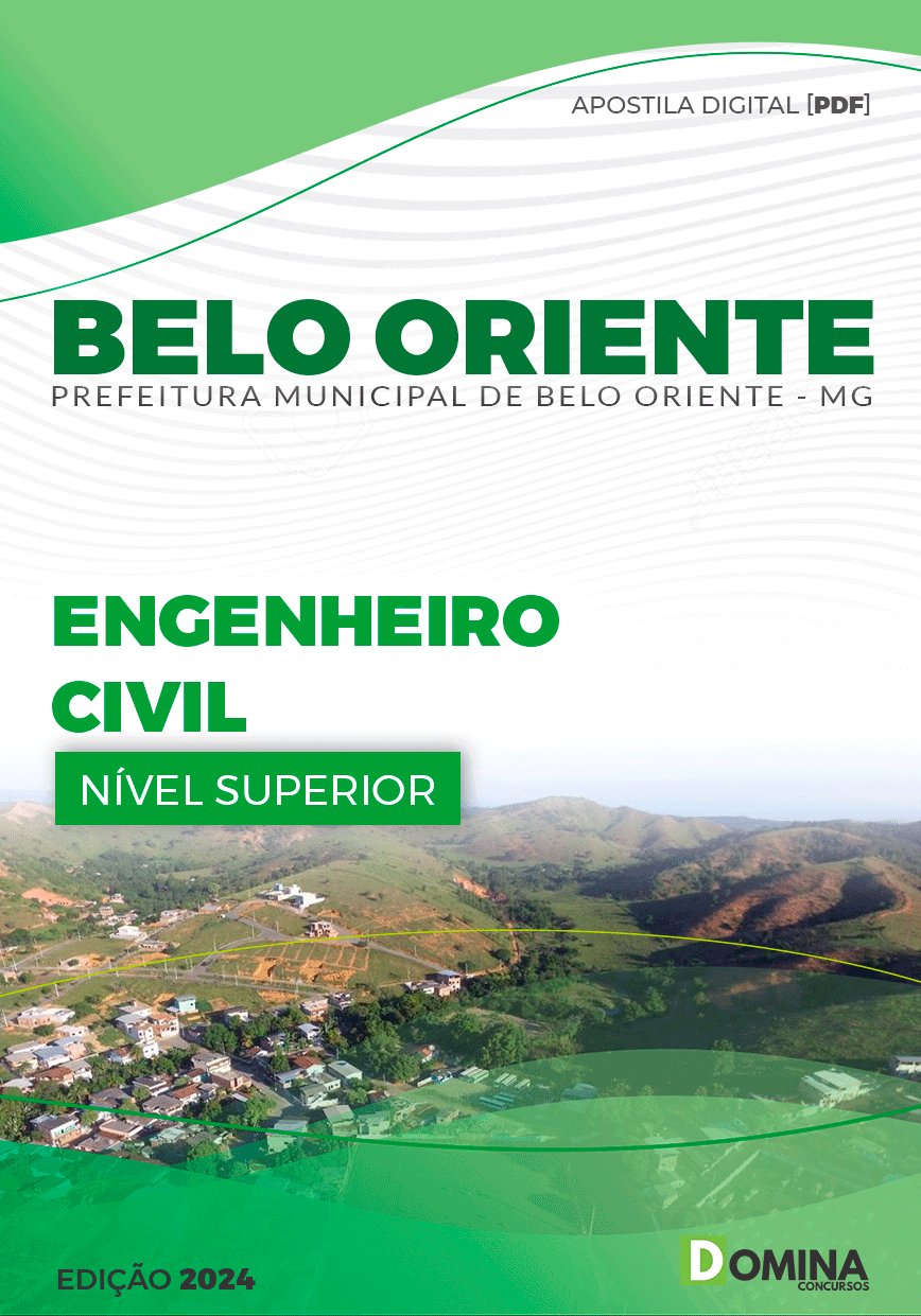 Apostila Pref Belo Oriente MG 2024 Engenheiro Civil