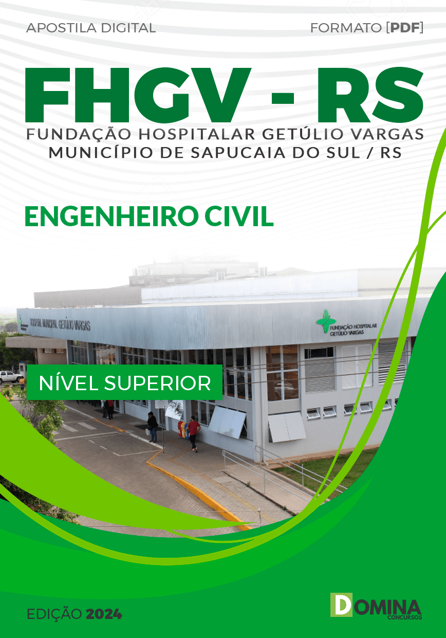 Apostila Concurso FHGV RS 2024 Engenheiro Civil