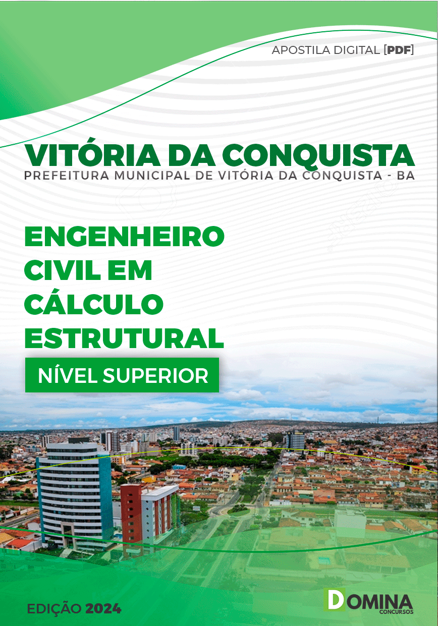 Apostila Pref Vitória da Conquista BA 2024 Engenheiro Civil Cálculo Estrutural