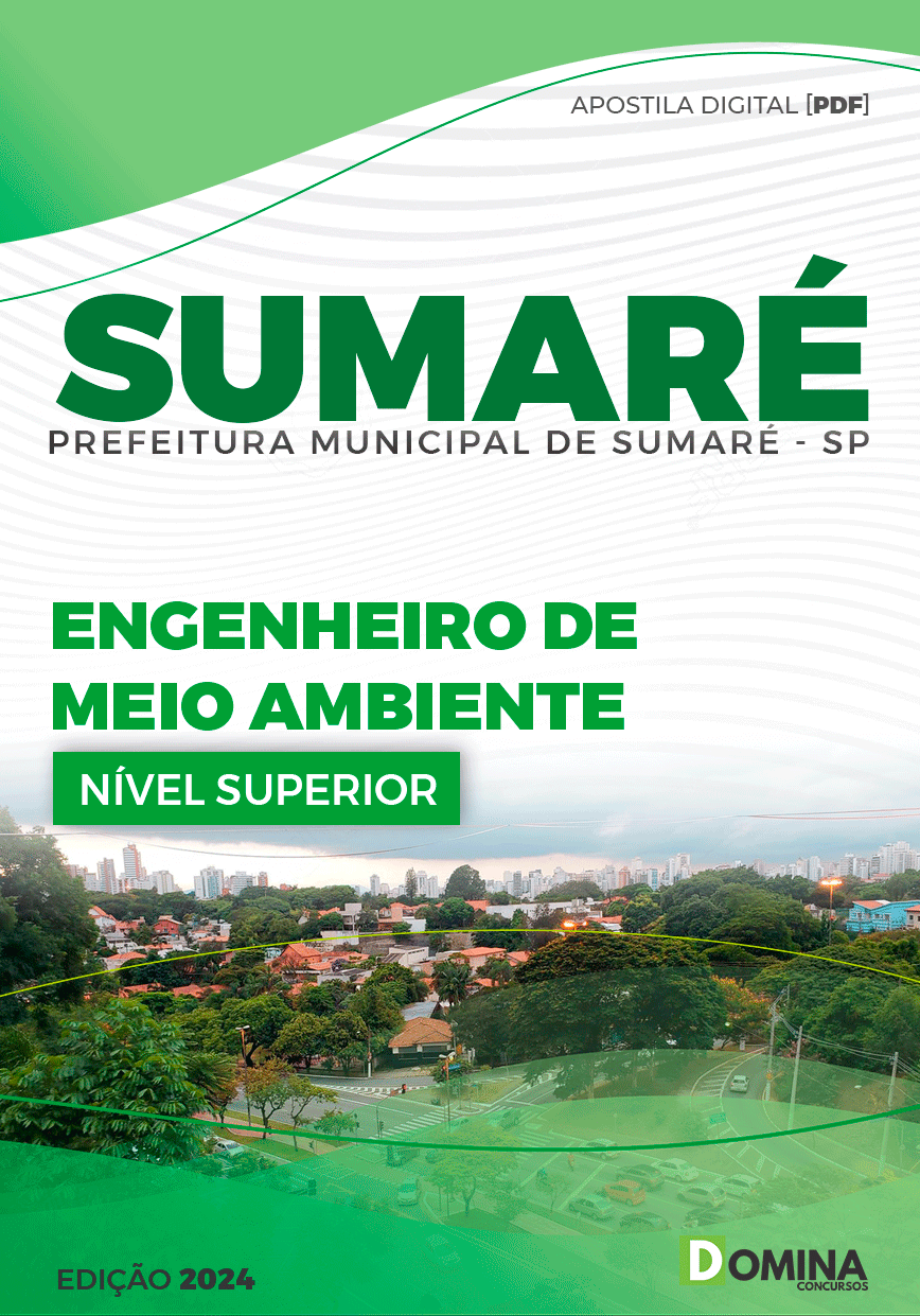Apostila Pref Sumaré SP 2024 Engenheiro Meio Ambiente