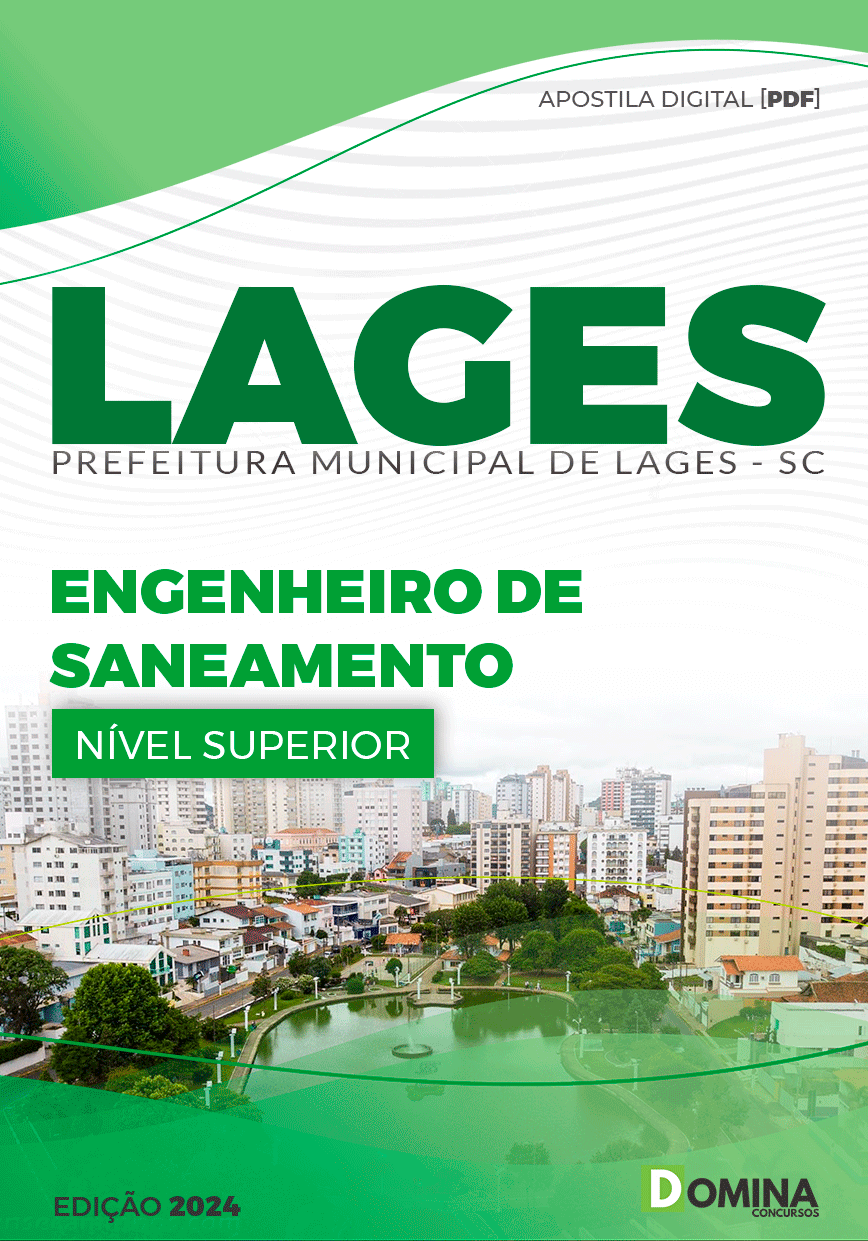 Apostila Pref Lages SC 2024 Engenheiro Saneamento