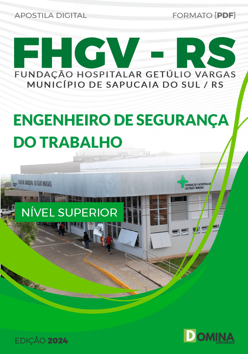 Apostila Concurso FHGV RS 2024 Engenheiro Segurança Trabalho
