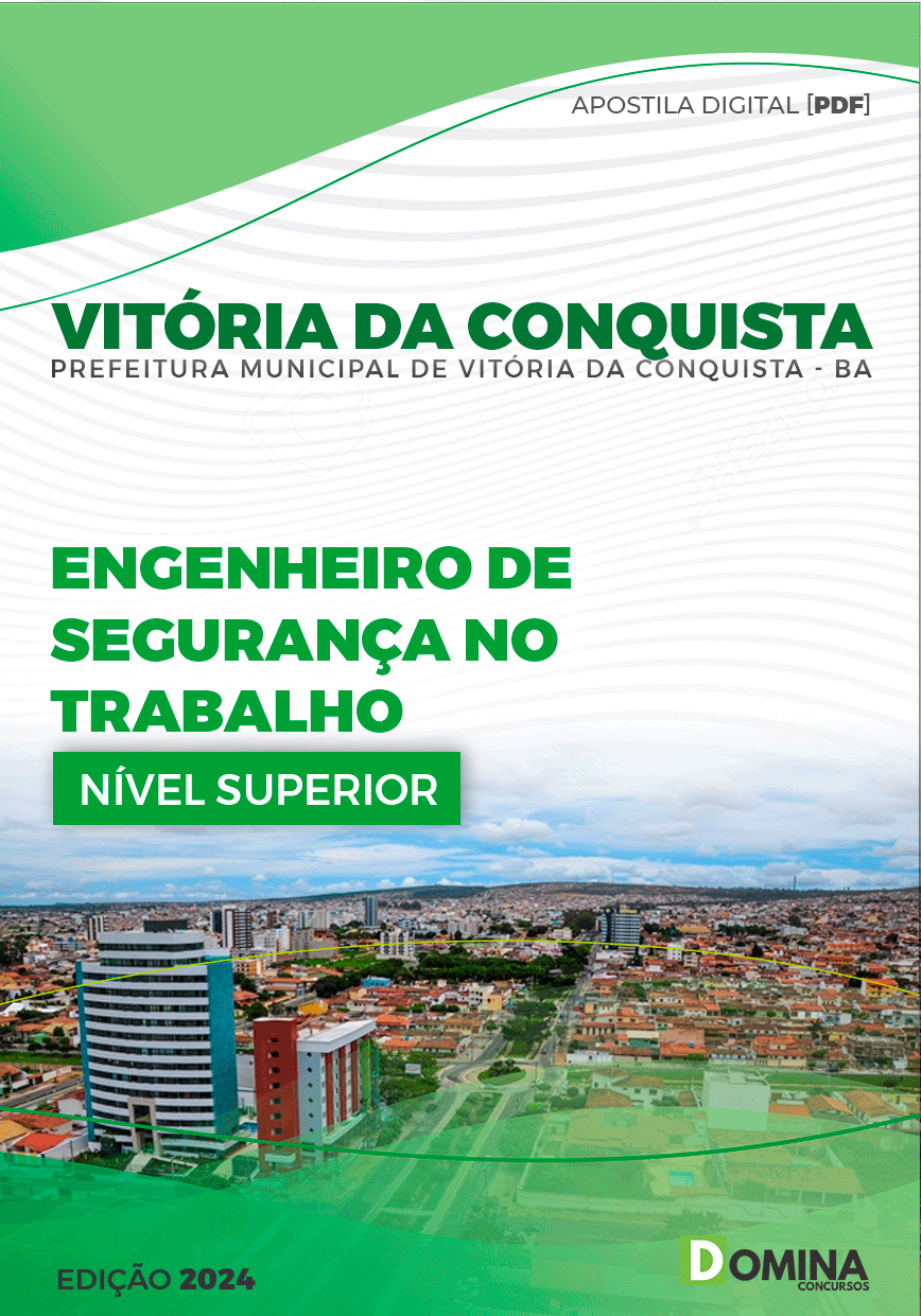 Apostila Pref Vitória da Conquista BA 2024 Engenheiro Segurança Trabalho