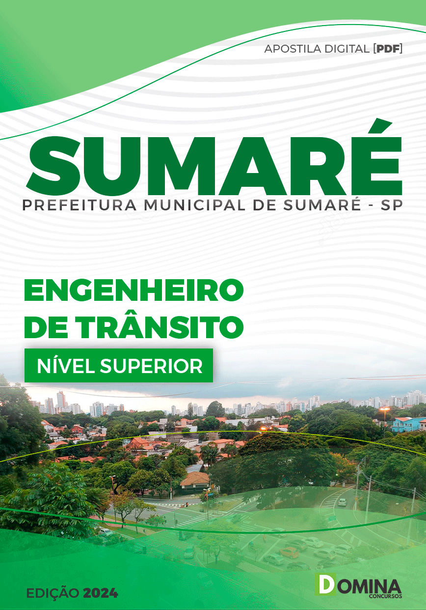 Apostila Pref Sumaré SP 2024 Engenheiro Trânsito