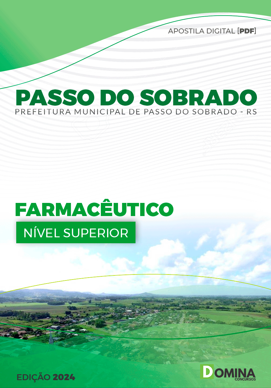 Apostila Pref Passo do Sobrado RS 2024 Farmacêutico