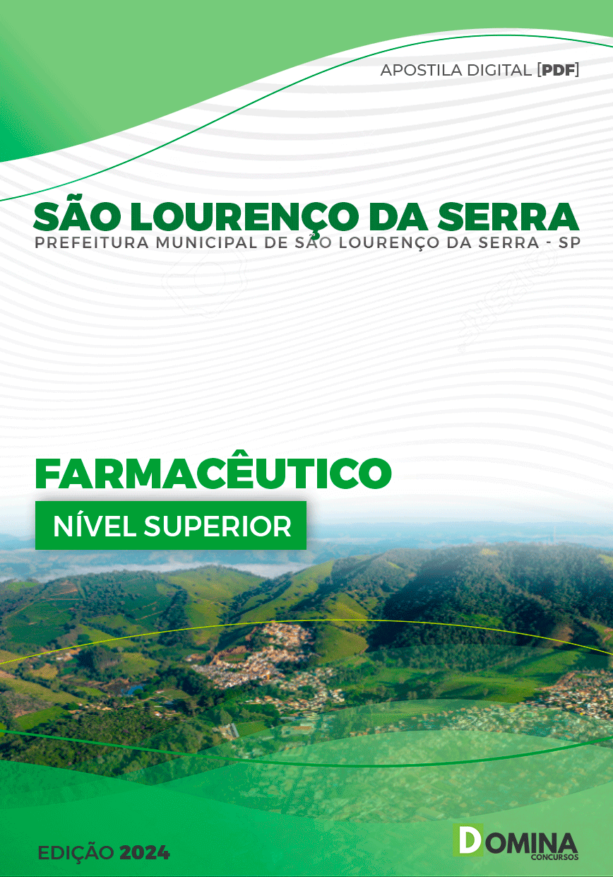 Apostila Pref São Lourenço da Serra SP 2024 Farmacêutico