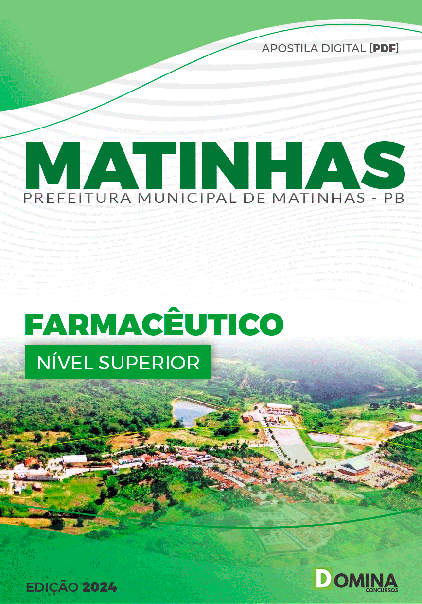 Apostila Pref Matinhas PB 2024 Farmacêutico