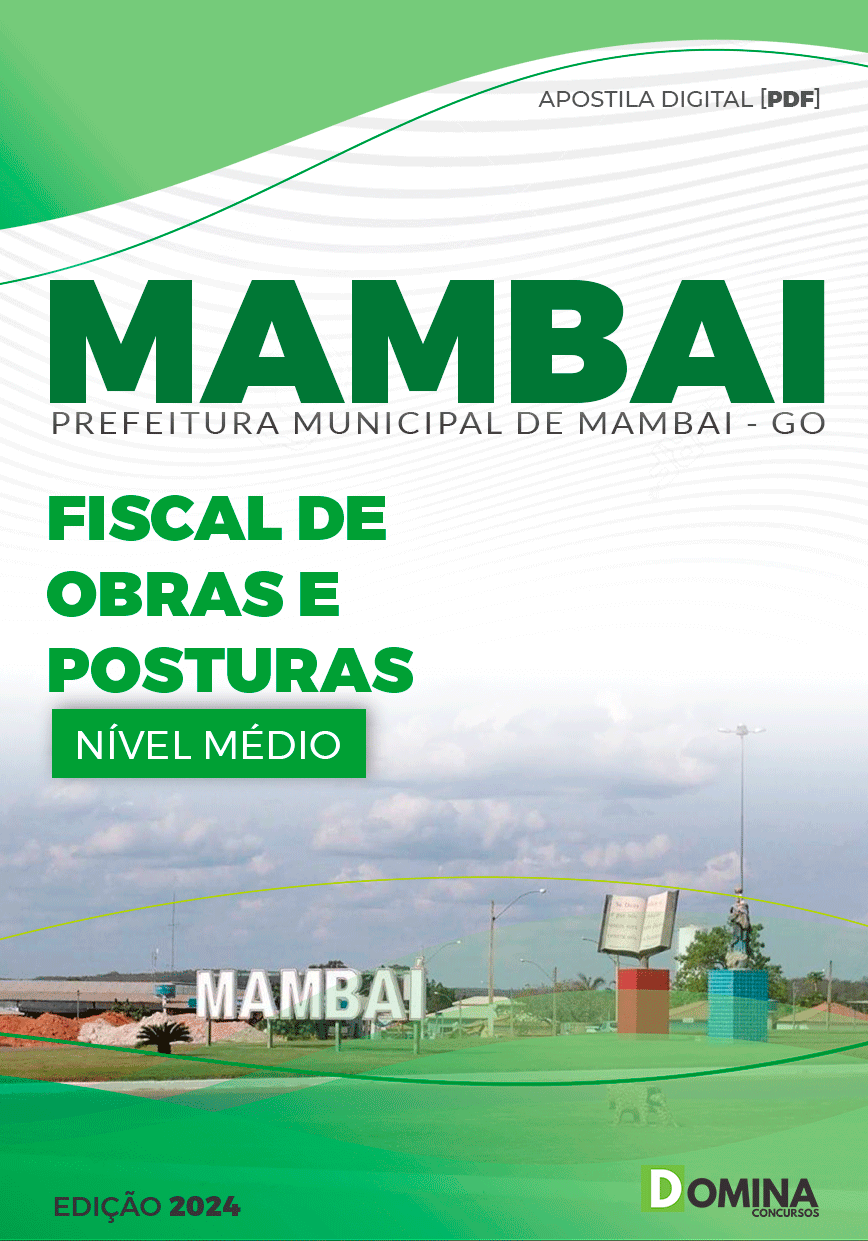 Apostila Pref Mambai GO 2024 Fiscal Obras Posturas