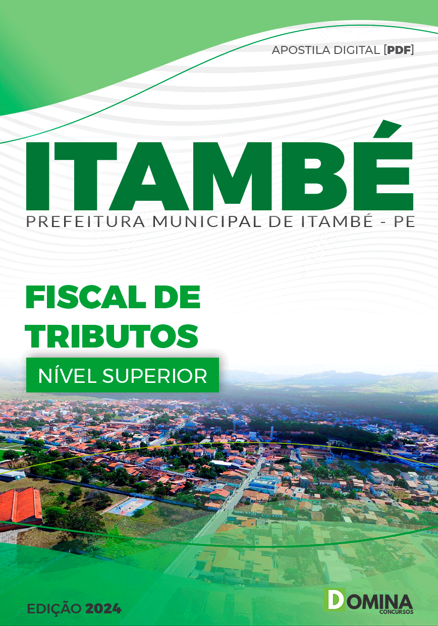 Apostila Pref Itambé PE 2024 Fiscal de Tributos