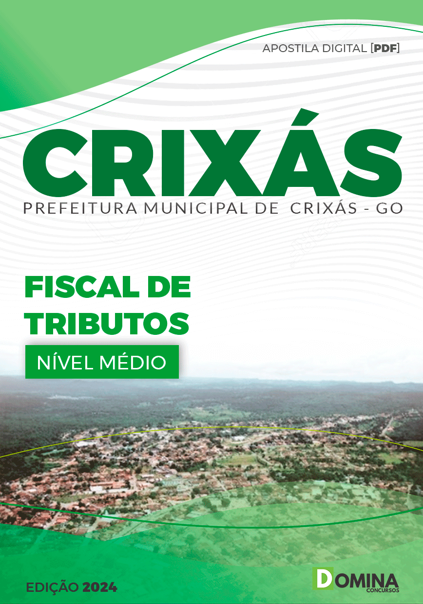 Apostila Pref Crixás GO 2024 Fiscal Tributos