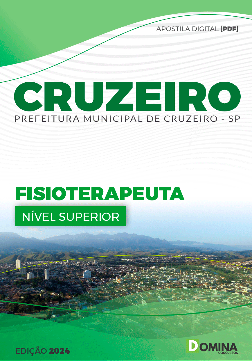 Apostila Pref Cruzeiro SP 2024 Fisioterapeuta