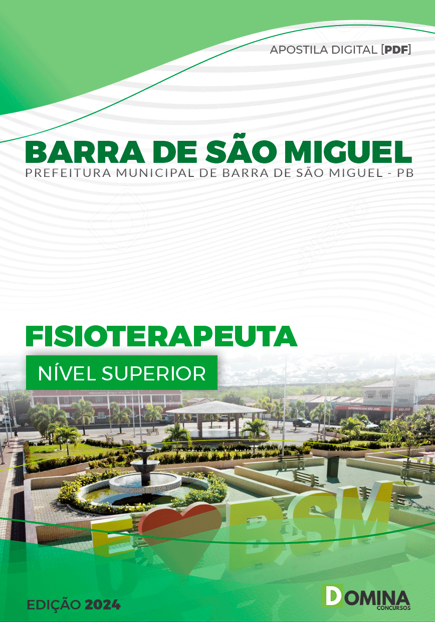 Apostila Pref Barra De São Miguel PB 2024 Fisioterapeuta