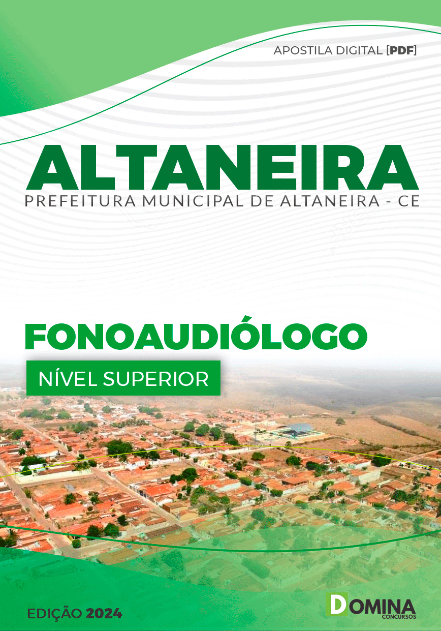 Apostila Pref Altaneira CE 2024 Fonoaudiólogo