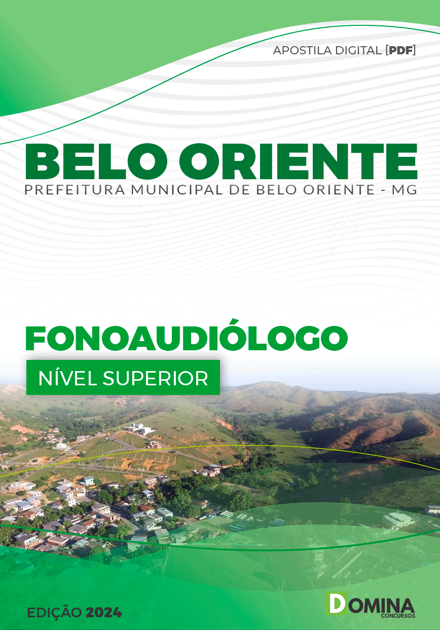 Apostila Pref Belo Oriente MG 2024 Fonoaudiólogo