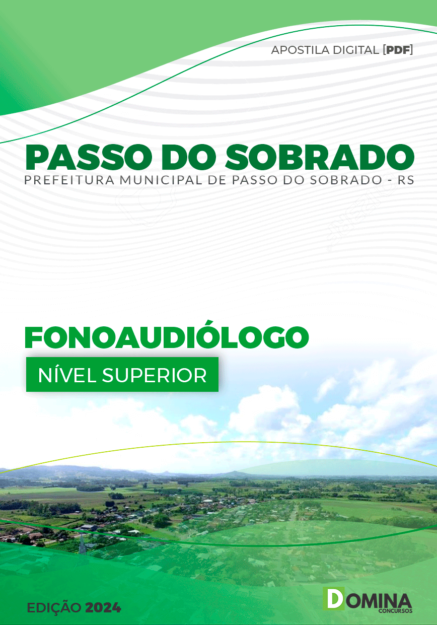 Apostila Pref Passo do Sobrado RS 2024 Fonoaudiólogo