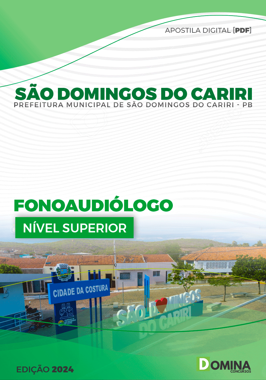 Pref São Domingos Cariri PB 2024 Fonoaudiólogo