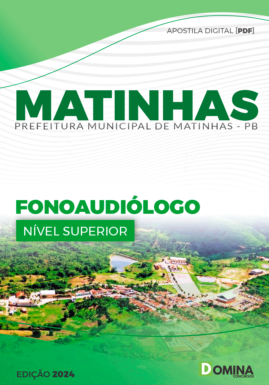 Apostila Pref Matinhas PB 2024 Fonoaudiólogo