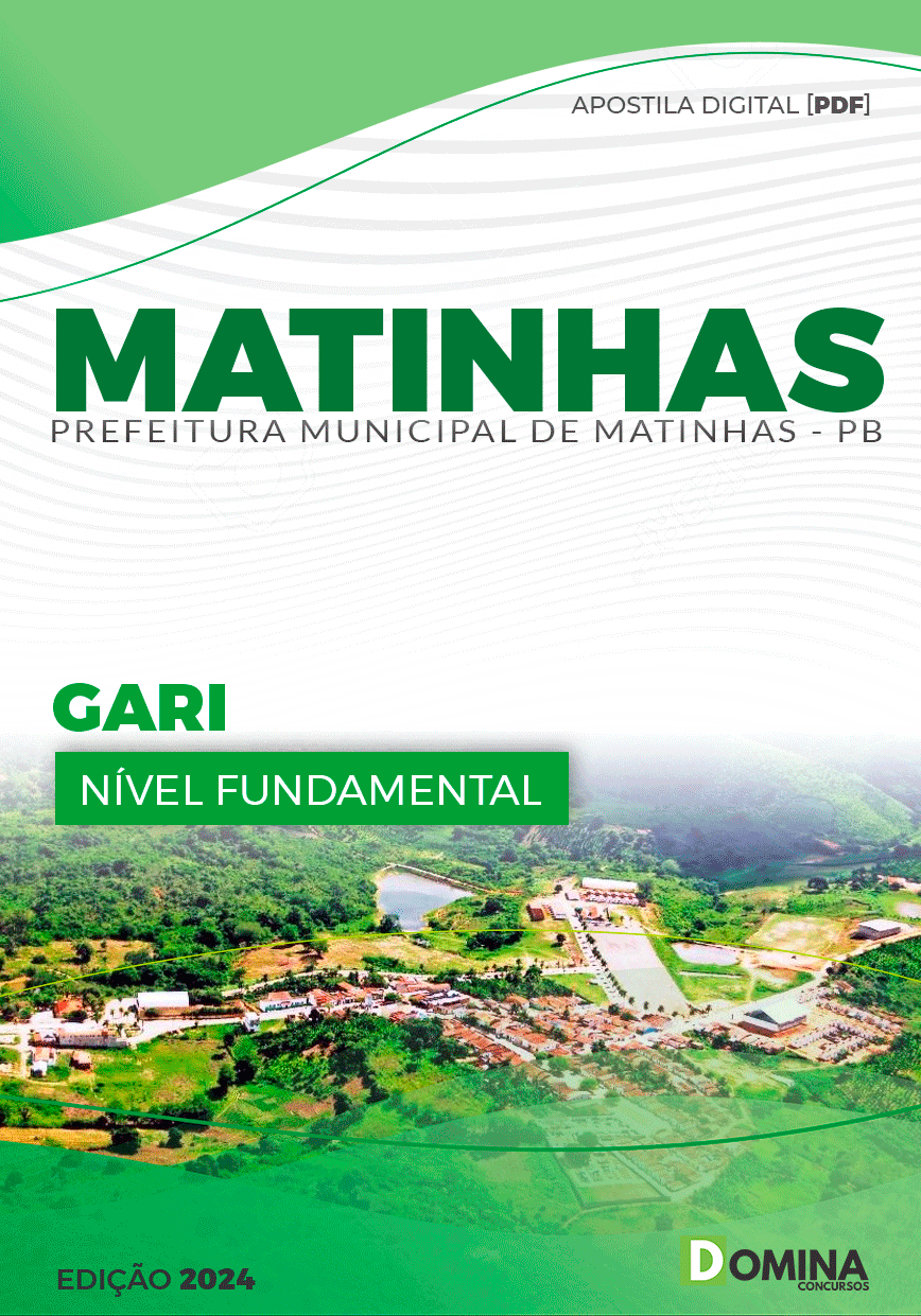 Apostila Pref Matinhas PB 2024 Gari