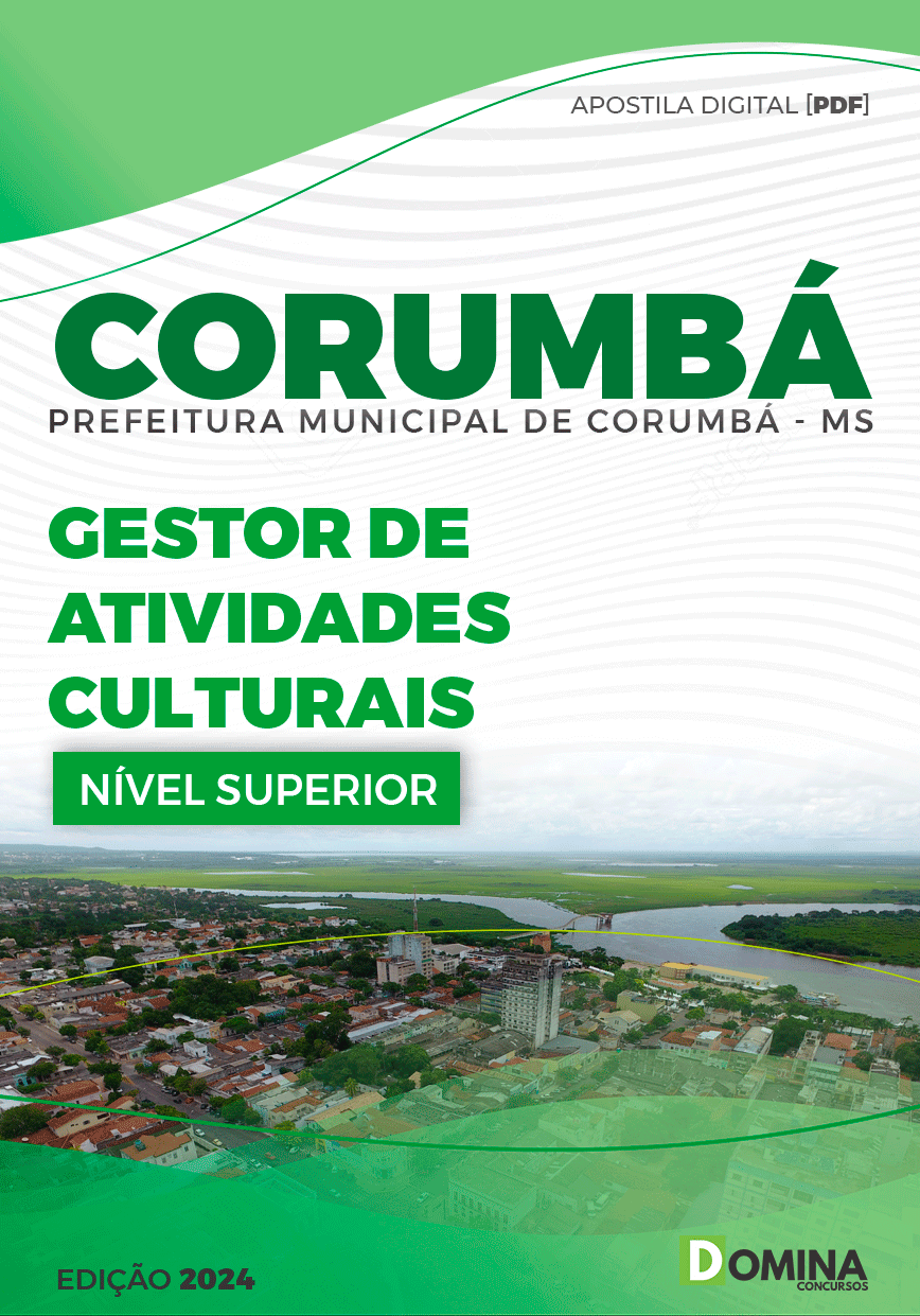 Apostila Pref Corumbá MS 2024 Gestor Atividades Culturais