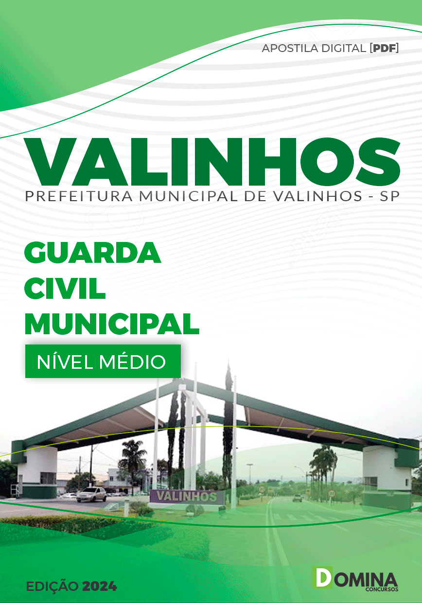 Apostila Pref Valinhos SP 2024 Guarda Civil Municipal