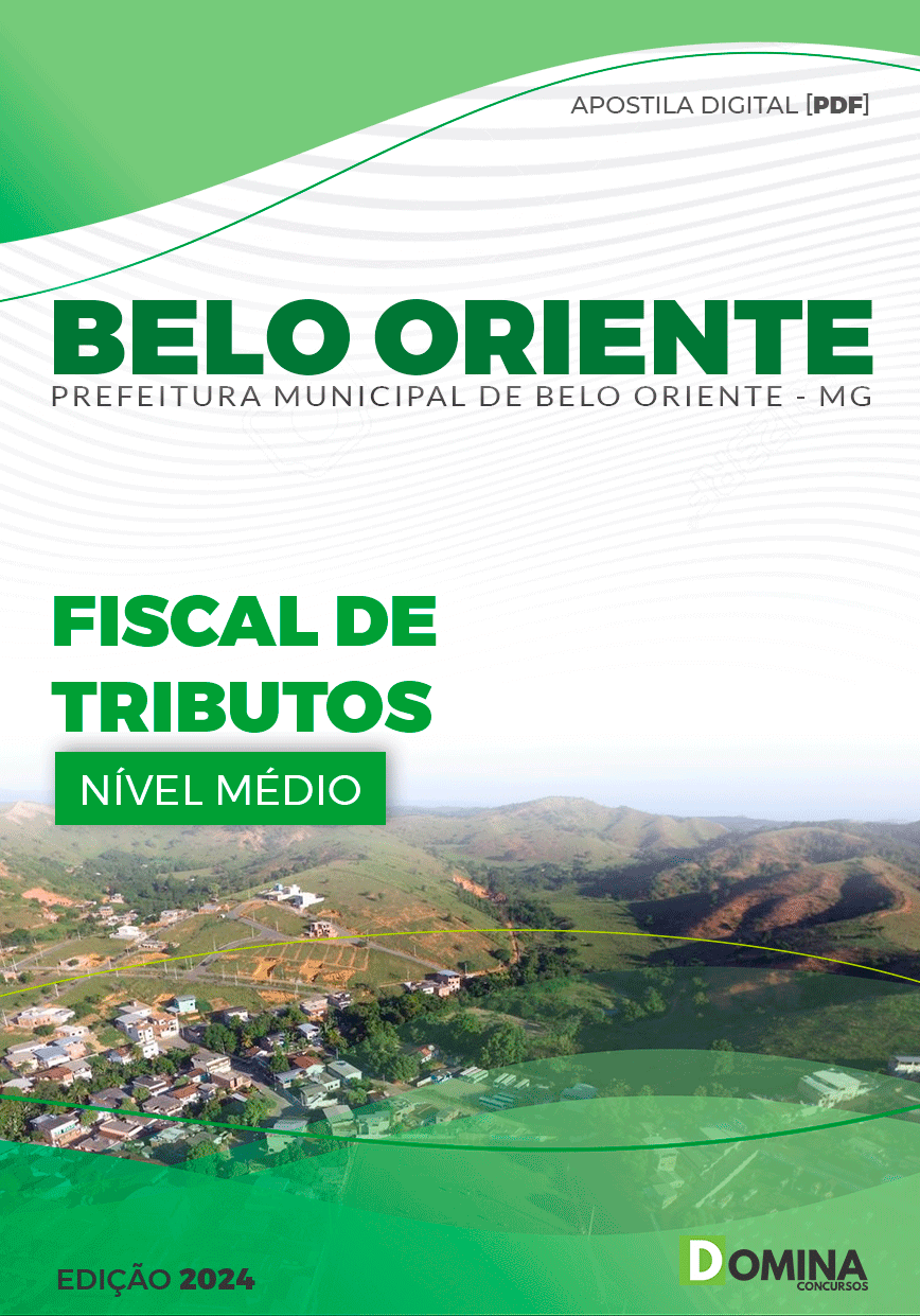 Apostila Pref Belo Oriente MG 2024 Fiscal Municipal Tributos