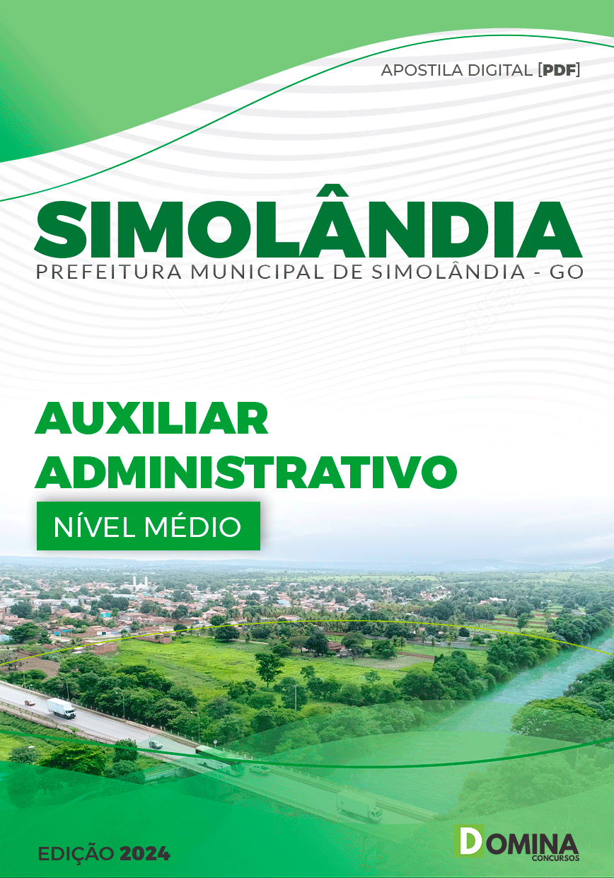 Apostila Pref Simolândia GO 2024 Auxiliar Administrativo