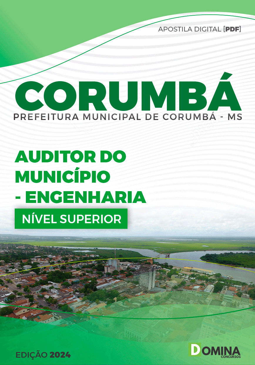 Apostila Pref Corumbá MS 2024 Auditor Município Engenharia