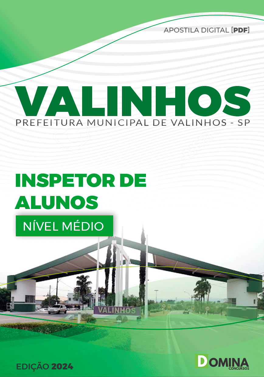 Apostila Pref Valinhos SP 2024 Inspetor de Alunos