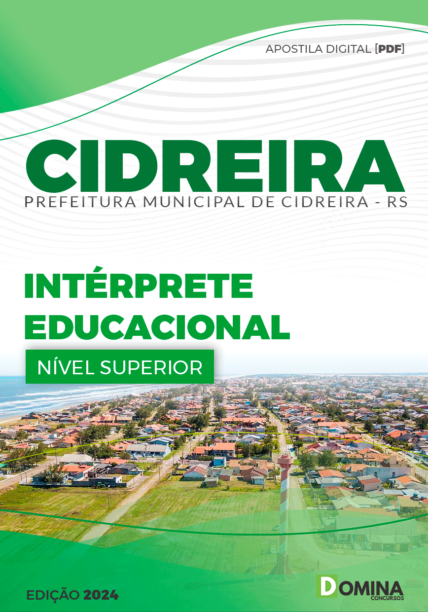 Apostila Pref Cidreira RS 2024 Intérprete Educacional