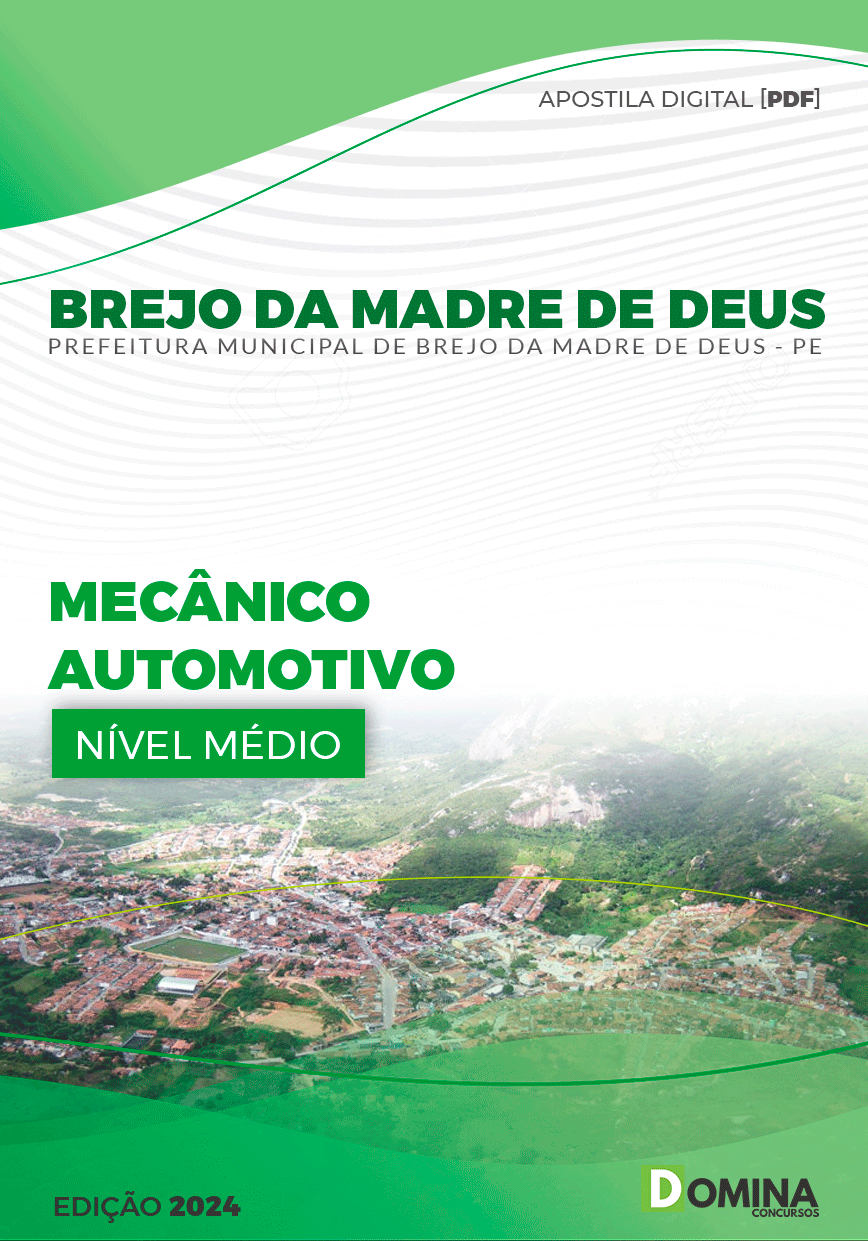 Apostila Pref Brejo da Madre de Deus PE 2024 Mecânico Automotivo