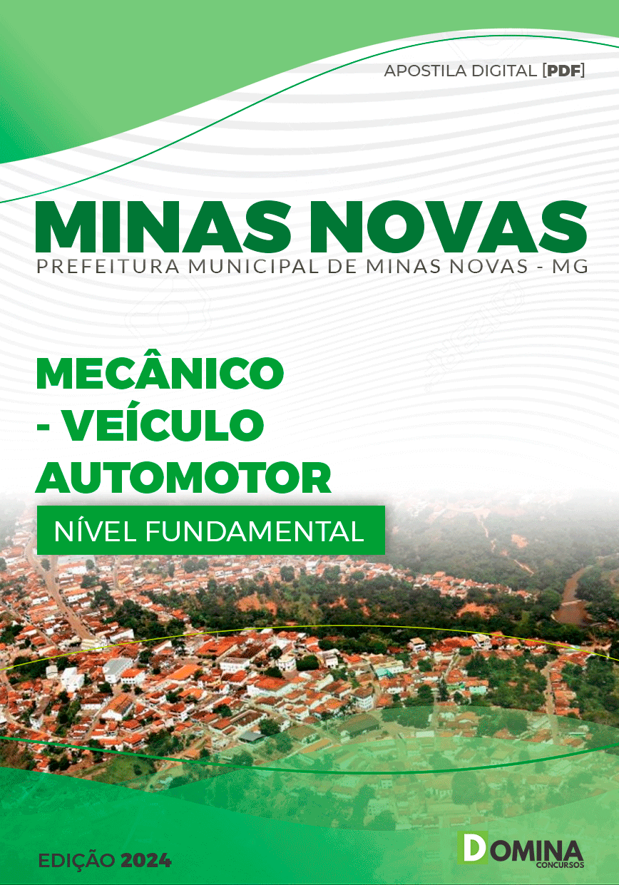 Apostila Pref Minas Novas MG 2024 Mecânico Veículo Automotor