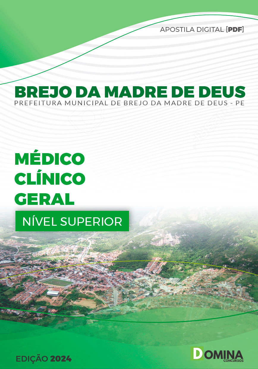 Apostila Pref Brejo da Madre de Deus PE 2024 Médico Clinico Geral