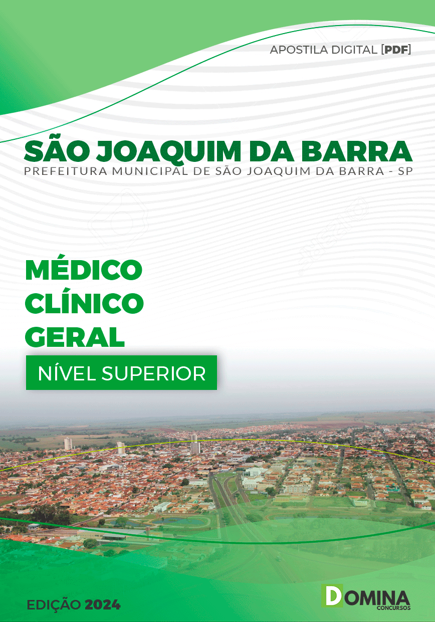 Apostila Pref São Joaquim da Barra SP 2024 Médico Clínico Geral