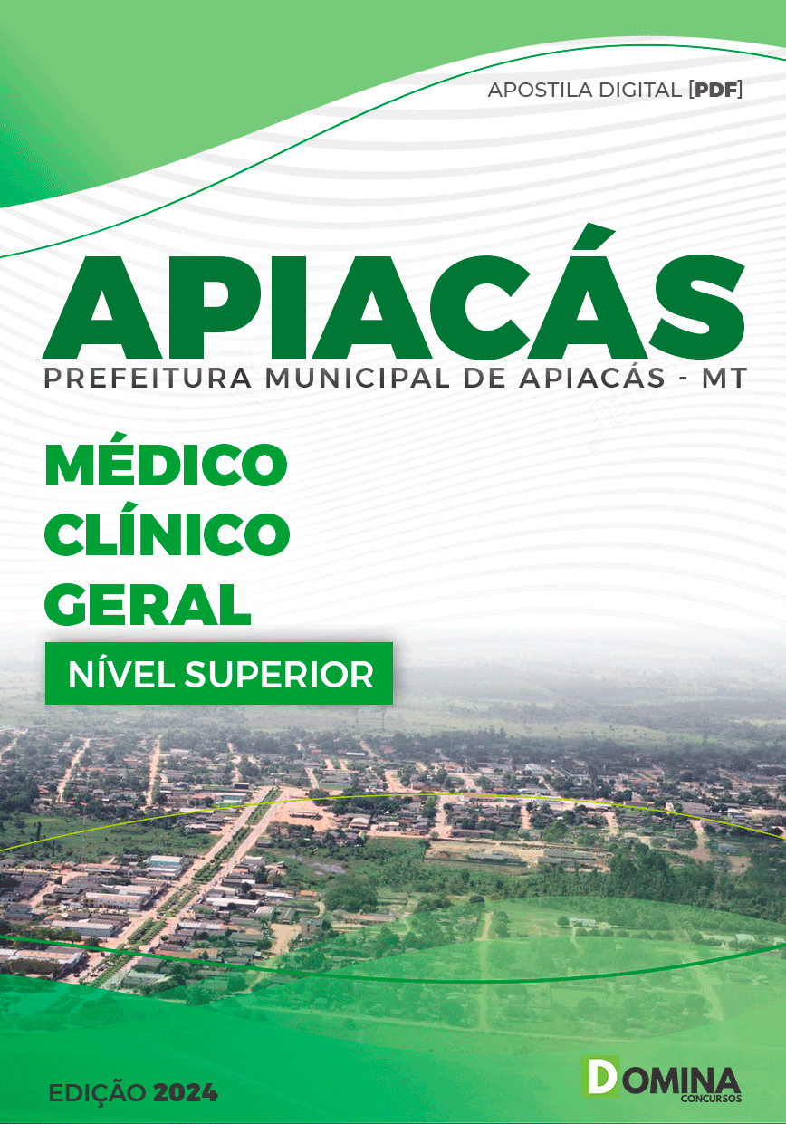 Apostila Pref Apiacás MT 2024 Médico Clínico Geral