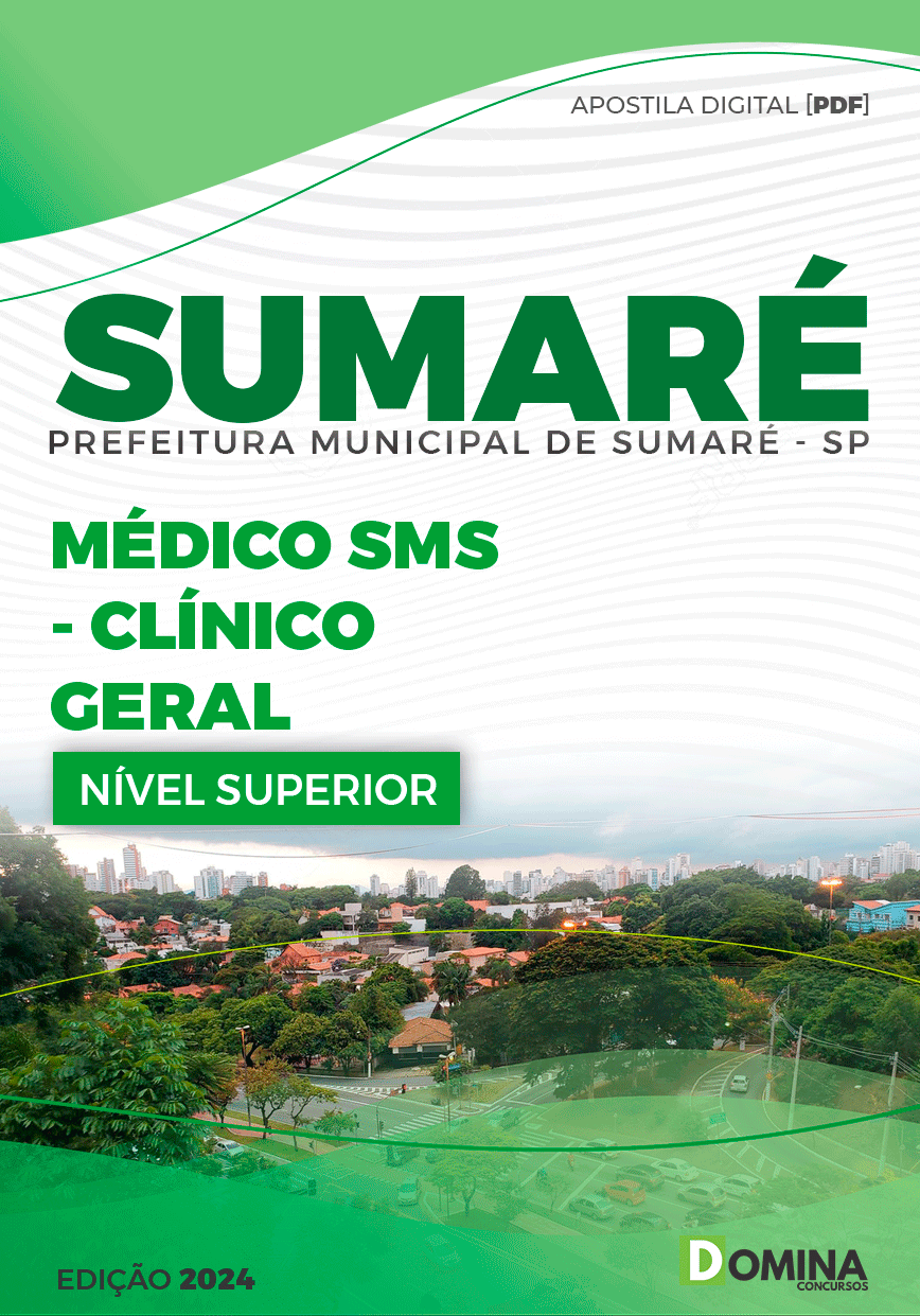 Apostila Pref Sumaré SP 2024 Médico SMS Clínico Geral