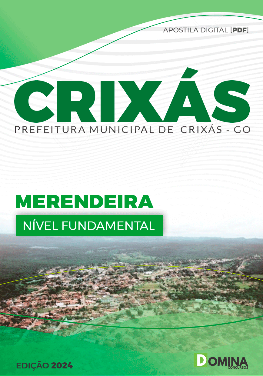 Apostila Pref Crixás GO 2024 Merendeira