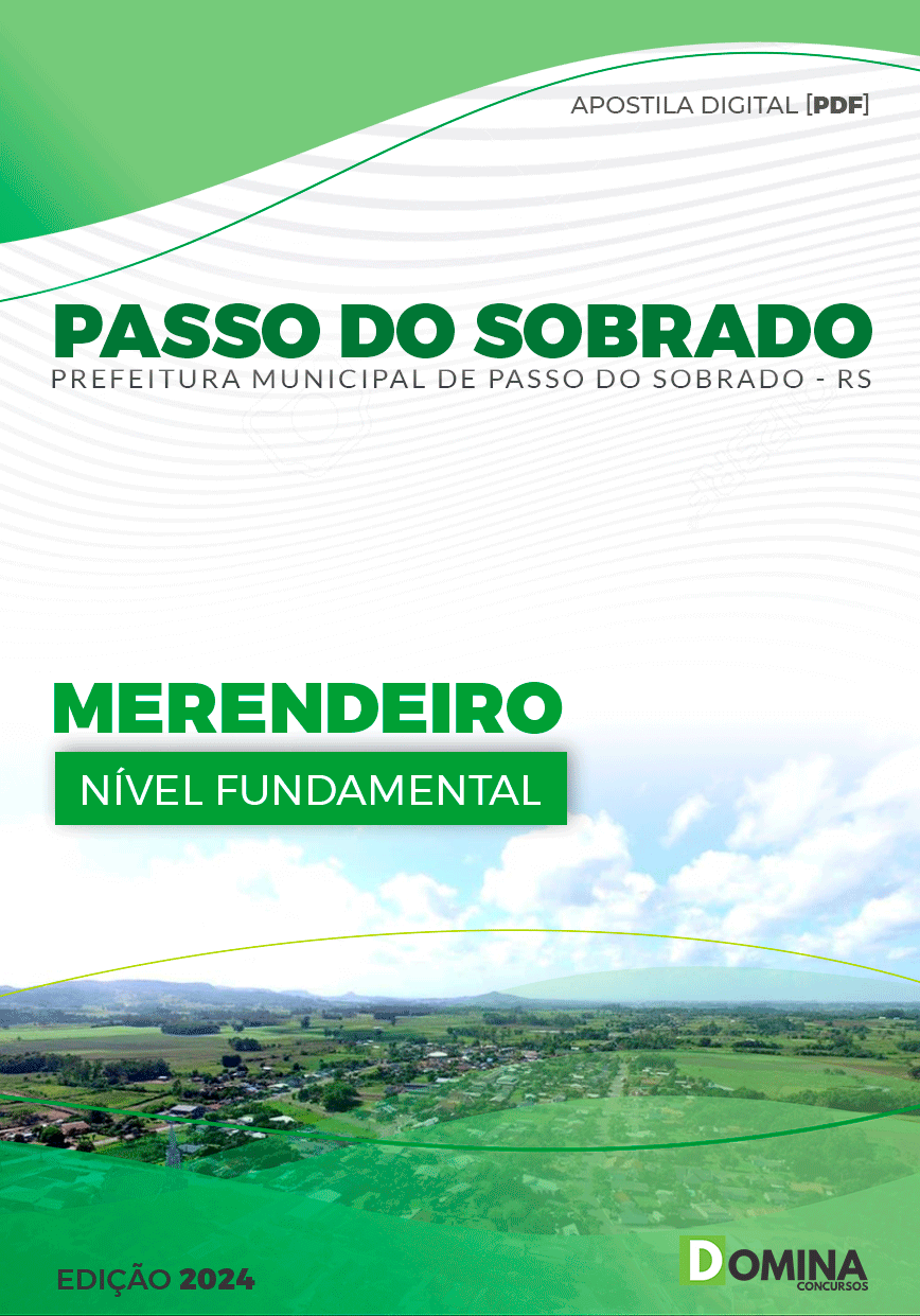 Apostila Pref Passo do Sobrado RS 2024 Merendeiro